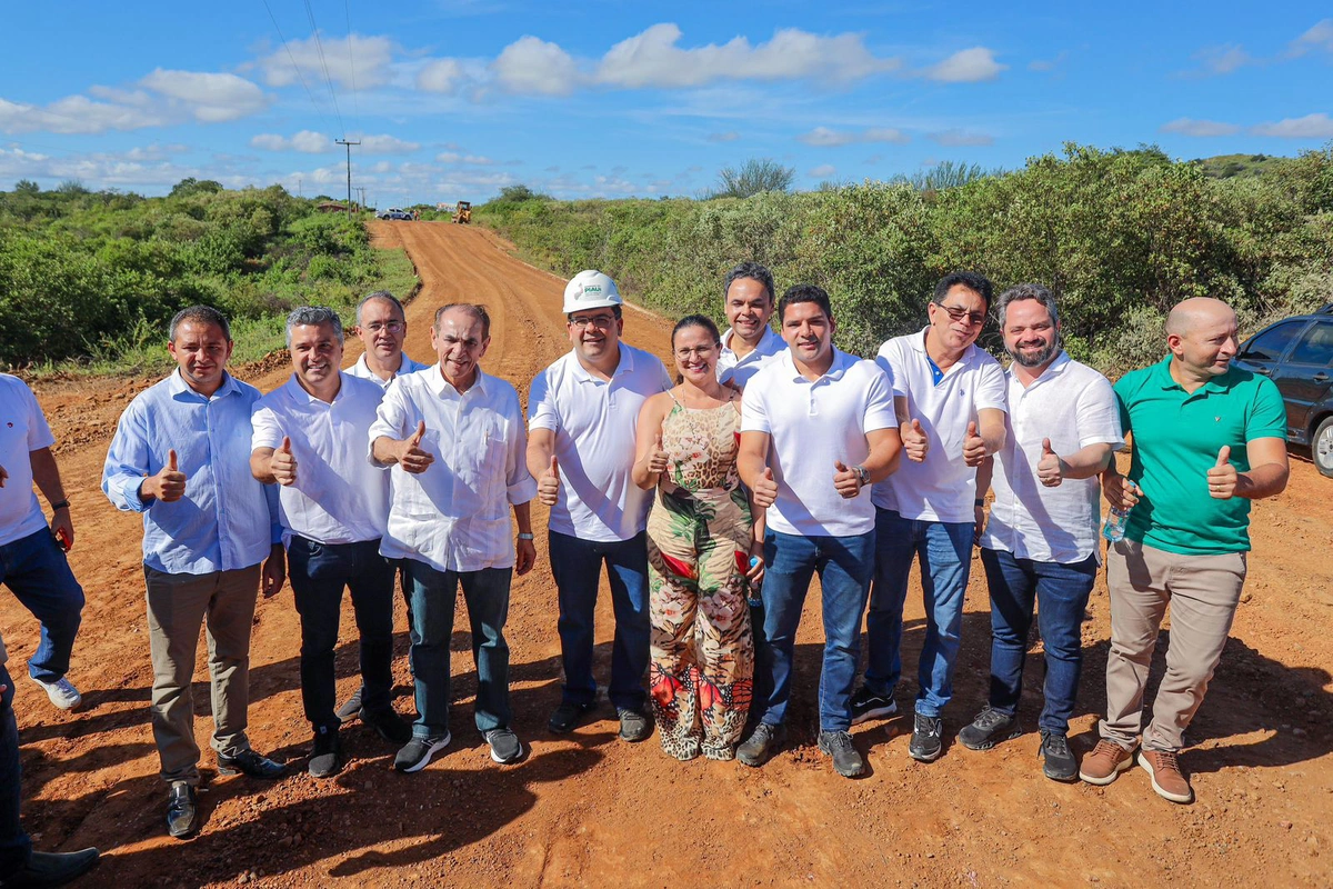 Governador Rafael Fonteles e Leonardo Sobral visitam obras