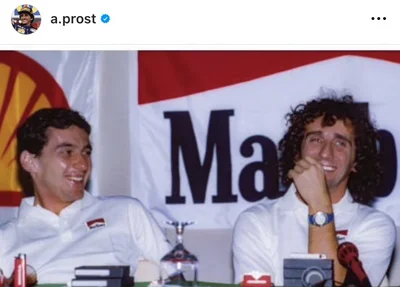 Homenagem de Prost a Senna