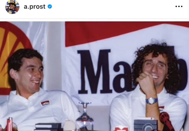 Homenagem de Prost a Senna