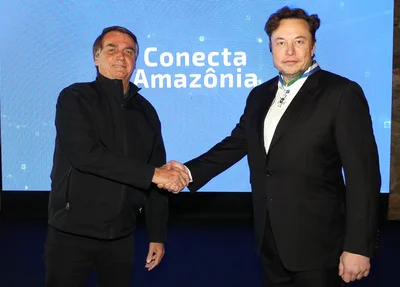 Jair Bolsonaro e Elon Musk