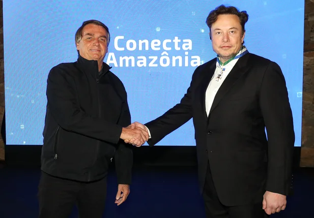 Jair Bolsonaro e Elon Musk