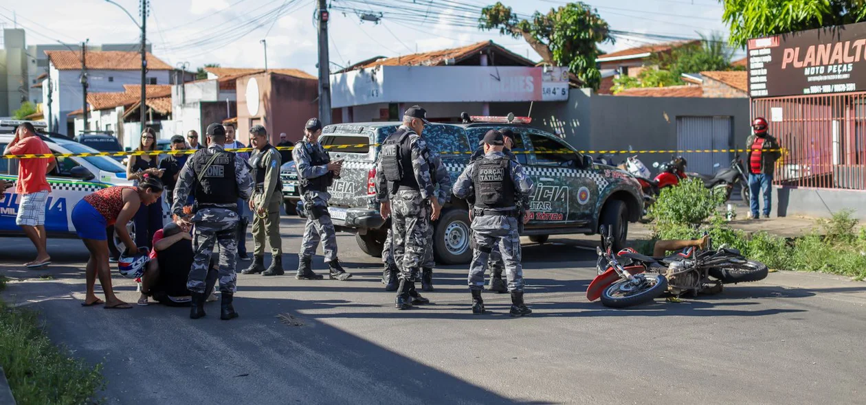 Local foi isolado pelos policiais militares