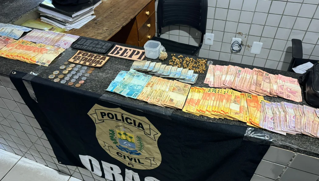 Material apreendido durante operação do DRACO em Pedro II
