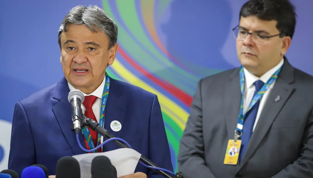 Ministro Wellington Dias e Rafael Fonteles no encontro do G20