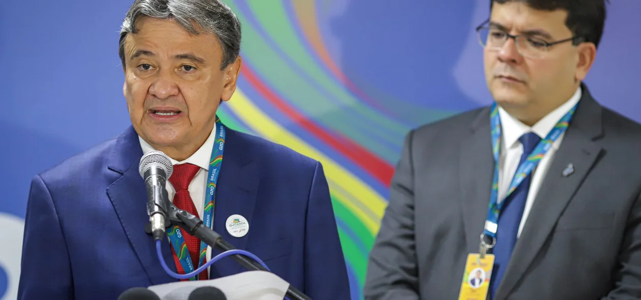 Ministro Wellington Dias e Rafael Fonteles no encontro do G20