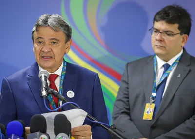 Ministro Wellington Dias e Rafael Fonteles no encontro do G20