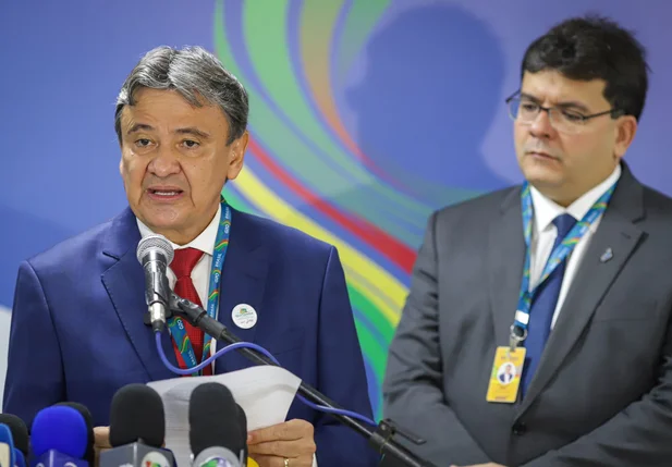 Ministro Wellington Dias e Rafael Fonteles no encontro do G20