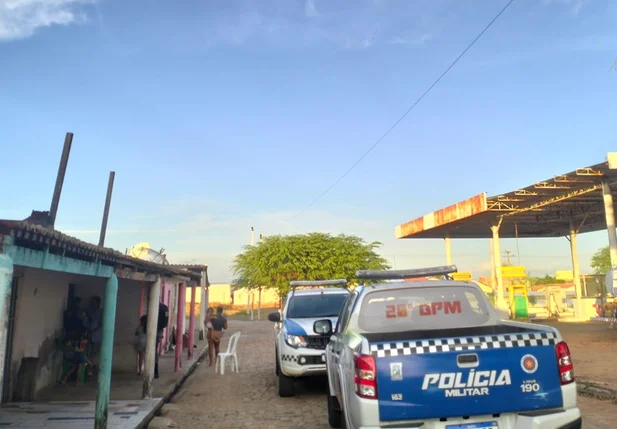 Momento da prisão do foragido