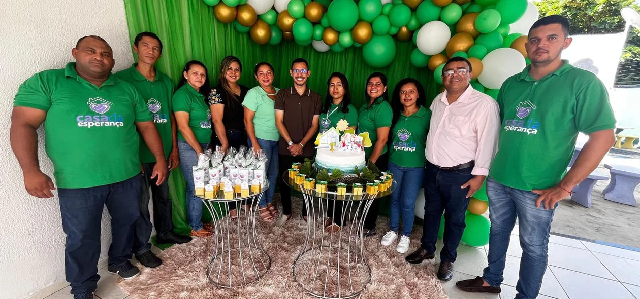 Momento das comemorações