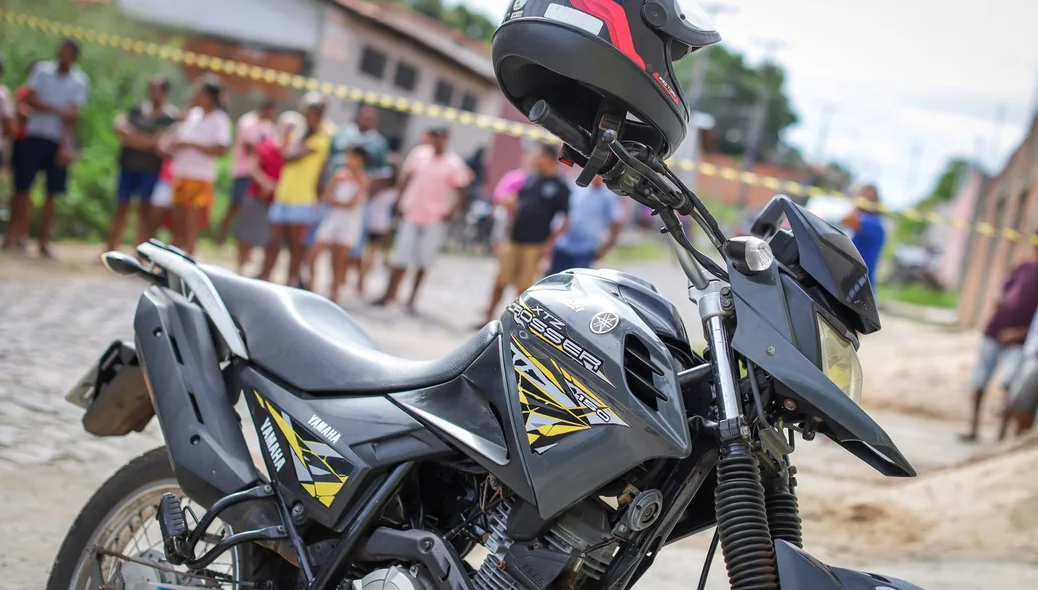 Moto do trabalhador assassinado no Angelim em Teresina
