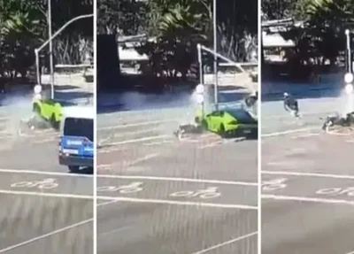 Motociclista rouba Rolex e depois é atropelado