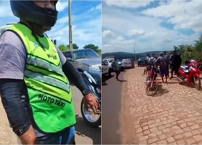 Mototaxista ficou ferido