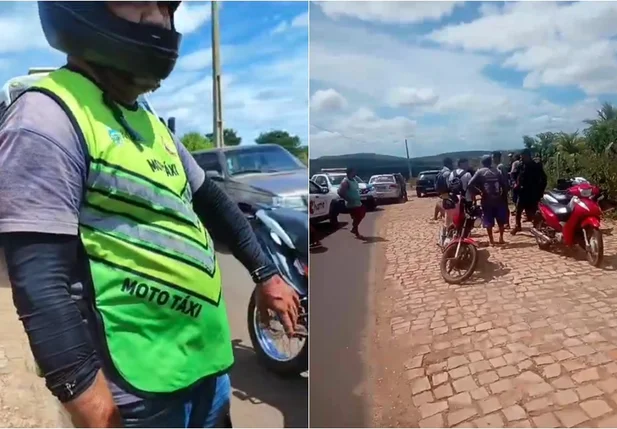 Mototaxista ficou ferido