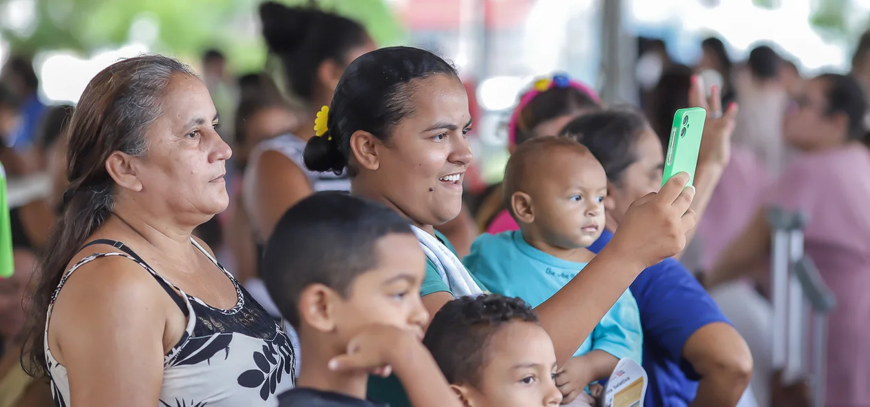 Muita família participou do projeto