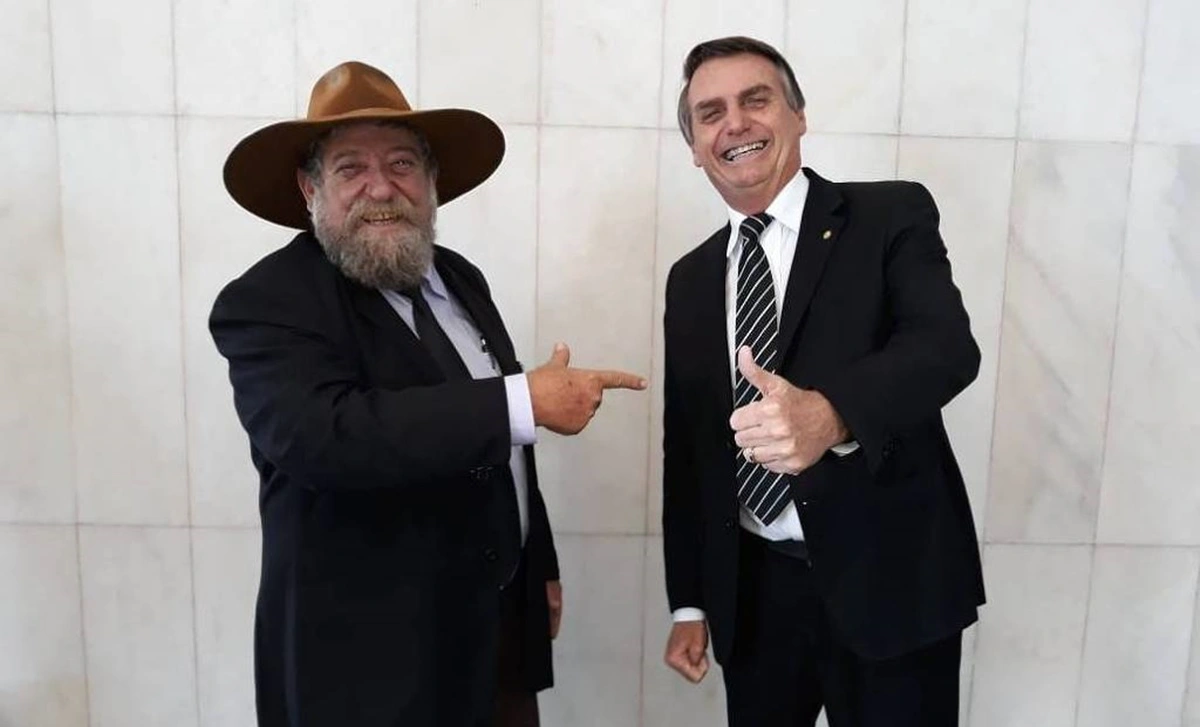 Nelson Barbudo e Jair Bolsonaro