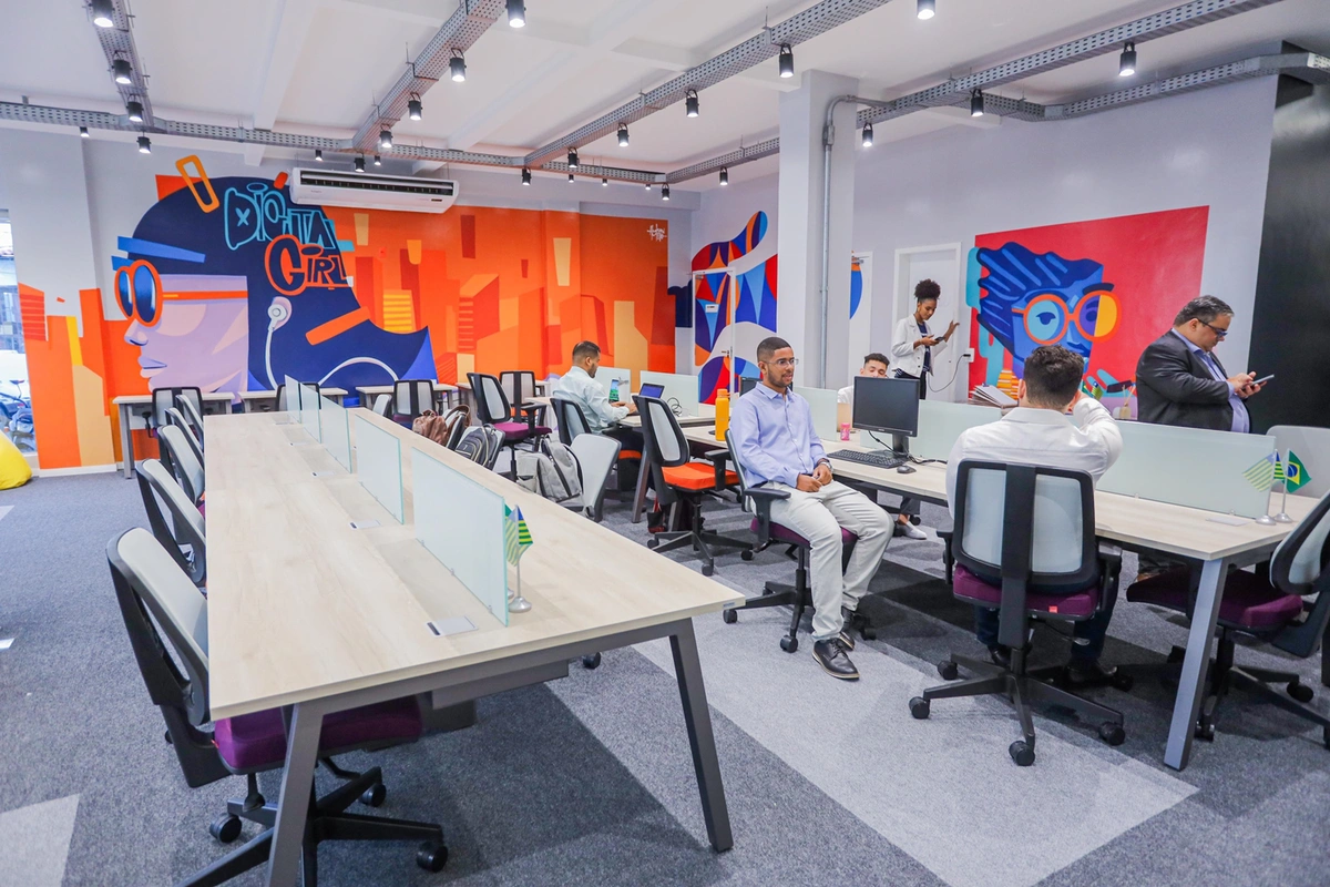 O Hub Investe Piauí conta com espaços para receber investidores