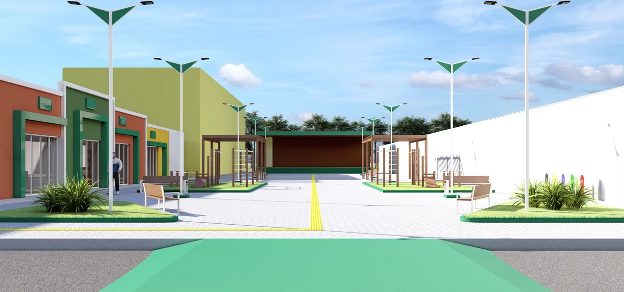 O projeto vai transformar o centro em um polo de atividade e convivência