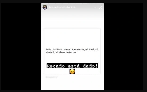 Postagem do filho de Lula