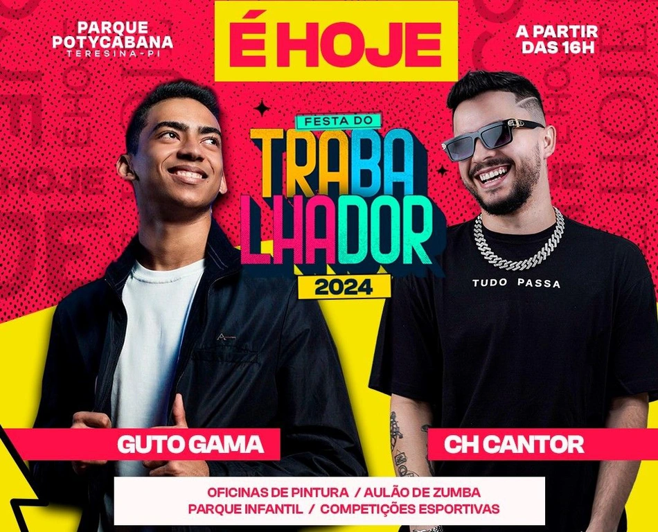 Potycabana receberá Festa do Trabalhador neste sábado