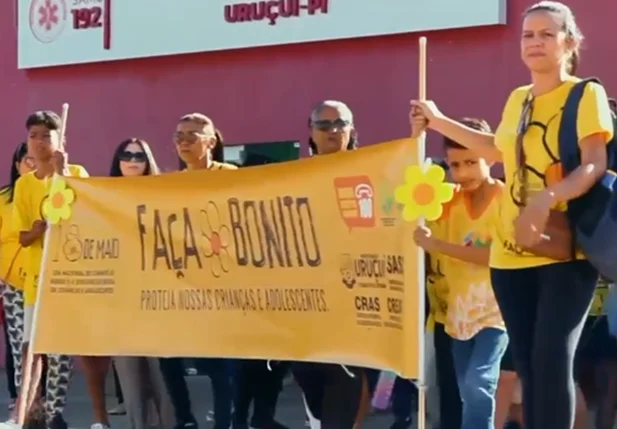Prefeitura de Uruçuí promove caminha de encerramento do “Maio Laranja”
