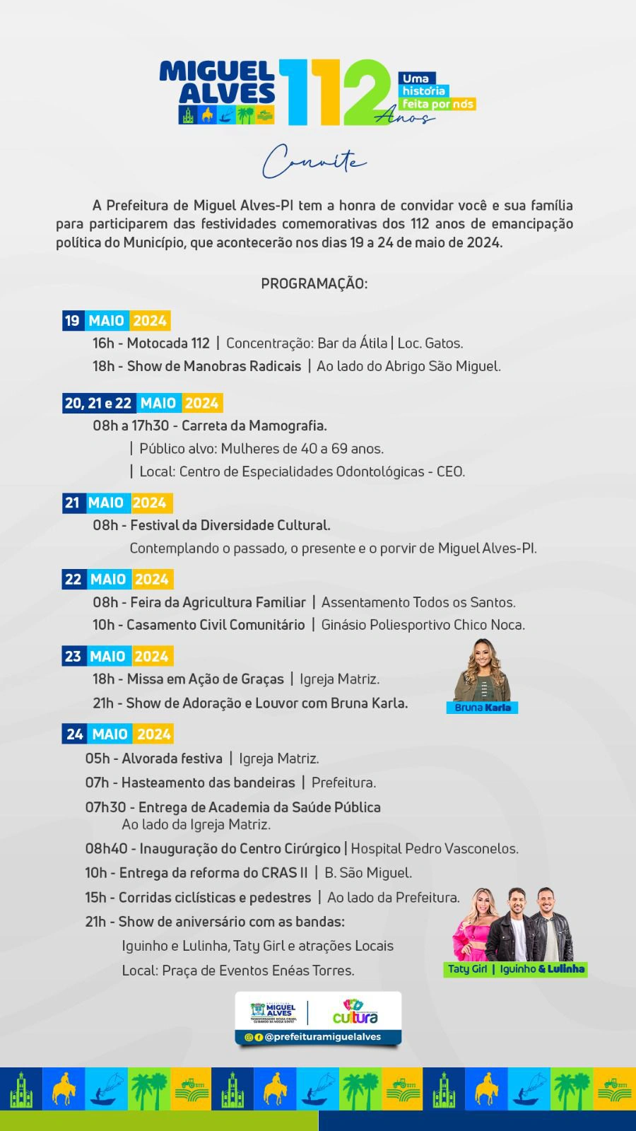 Programação completa