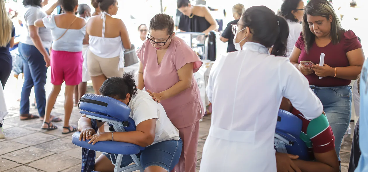 Projeto oferece massagem relaxante