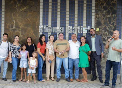 Protesto dos funcionários da Clínica Batista