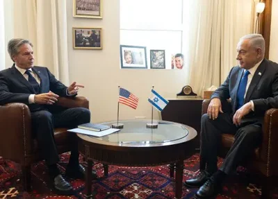 Reunião entre Antony Blinken e Benjamin Netanyahu nesta quarta