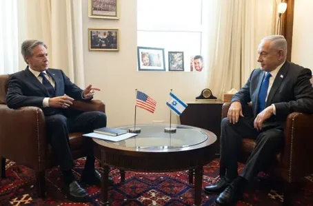 Reunião entre Antony Blinken e Benjamin Netanyahu nesta quarta