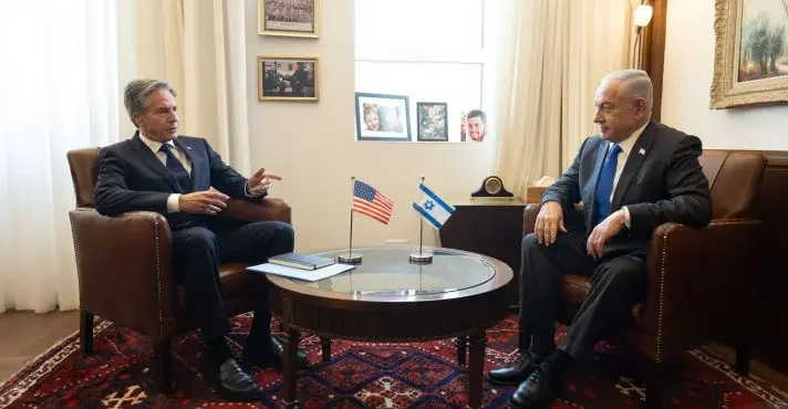 Reunião entre Antony Blinken e Benjamin Netanyahu nesta quarta