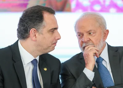 Rodrigo Pacheco e presidente Lula
