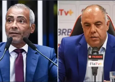 Romário e Marcos Braz
