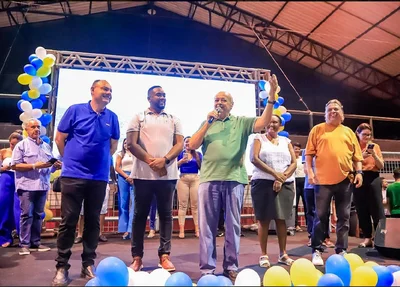 Silvio Mendes e Jeová Alencar durante evento em Teresina