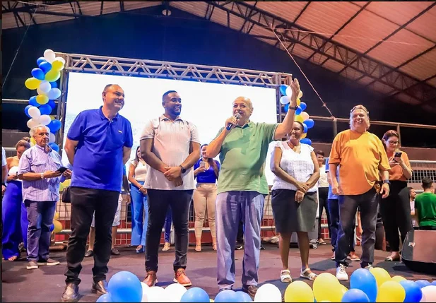 Silvio Mendes e Jeová Alencar durante evento em Teresina