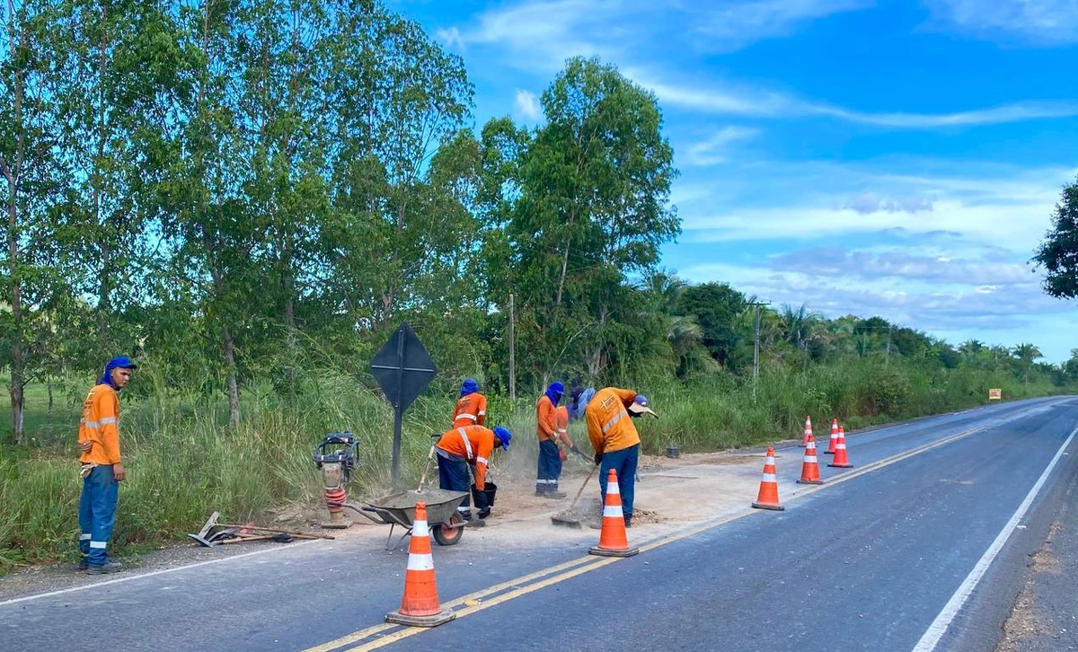 Trabalho de manutenção da PI 130