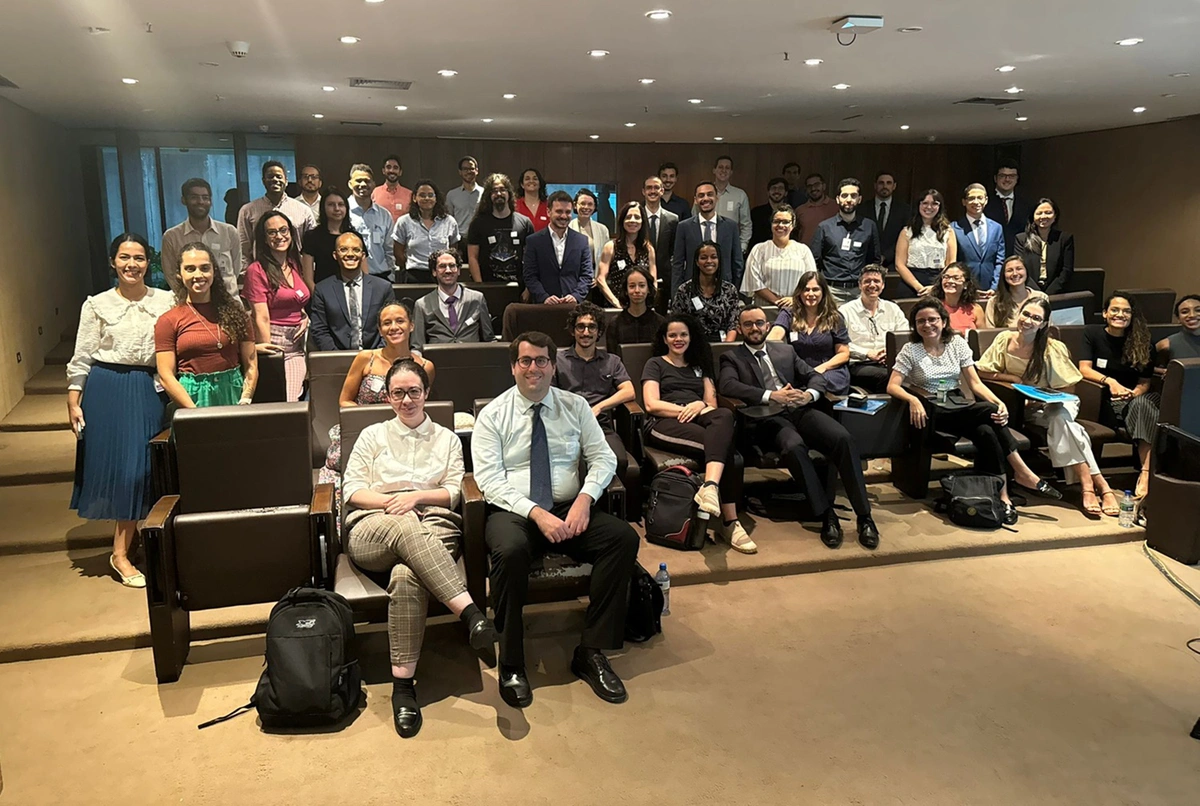 Turma completa de aprovados para a Carreira de Oficial de Chancelaria, durante curso de formação em Brasília