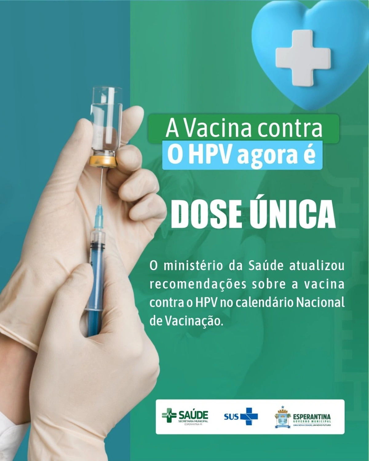 Vacinação contra HPV em Esperantina