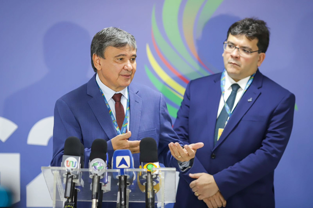 Wellington Dias, ministro do Desenvolvimento Social, e Rafael Fonteles, governador do Estado do Piauí
