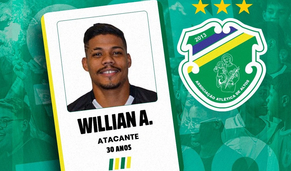 William Anicete, atacante do Altos