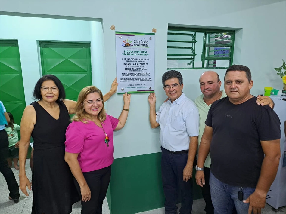 A prefeita esteve na inauguração