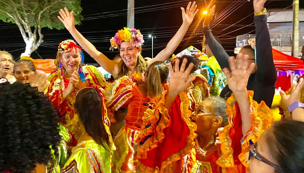 A prefeita esteve presente