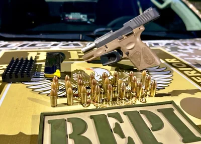 Arma de fogo apreendida pelo BEPI