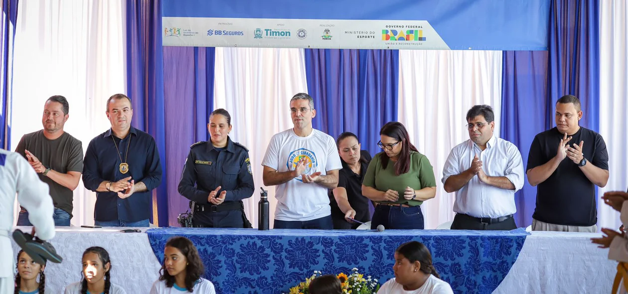 Aula inaugural do Projeto Desenvolvendo Pessoas Através do Esporte IV: Modalidade Judô em Timon