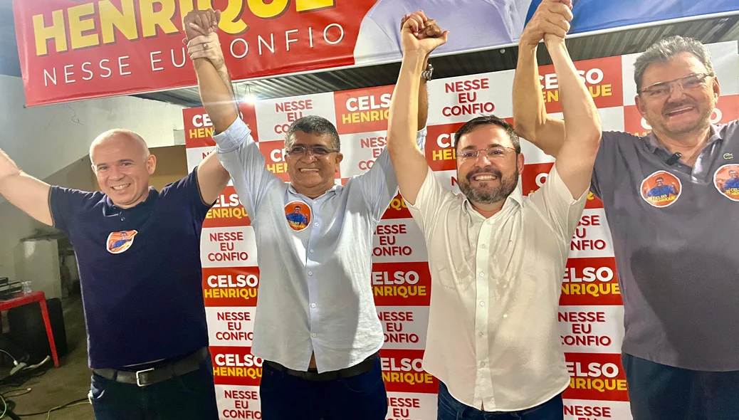 Autoridades participaram do  lançamento da pré-candidatura de Celso Henrique