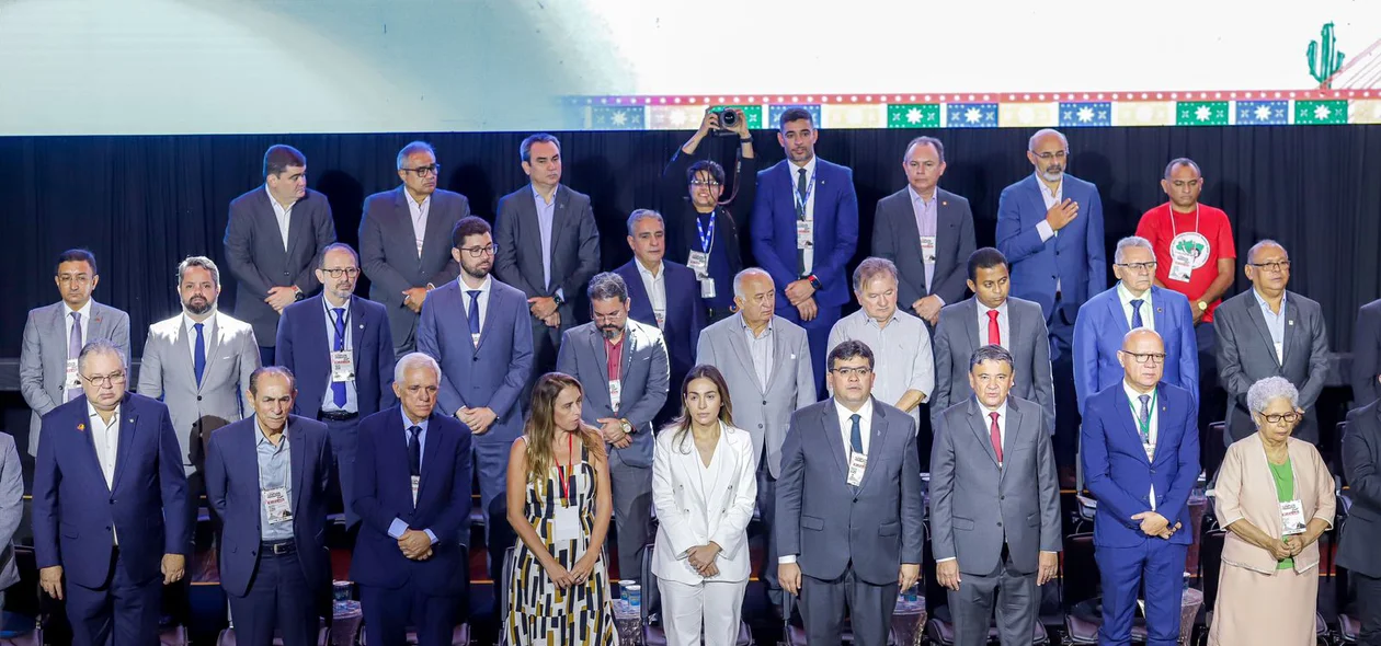 Autoridades presentes no evento