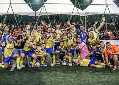 Bendito comemorando título da Nordest Cup 2024