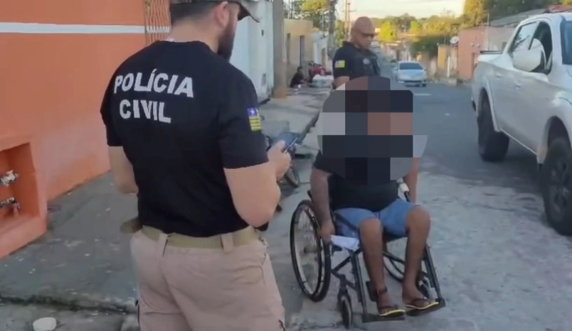 Cadeirante preso