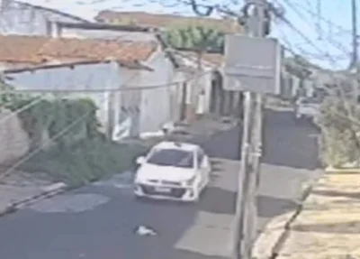 Câmera de segurança flagrou o momento do atropelamento