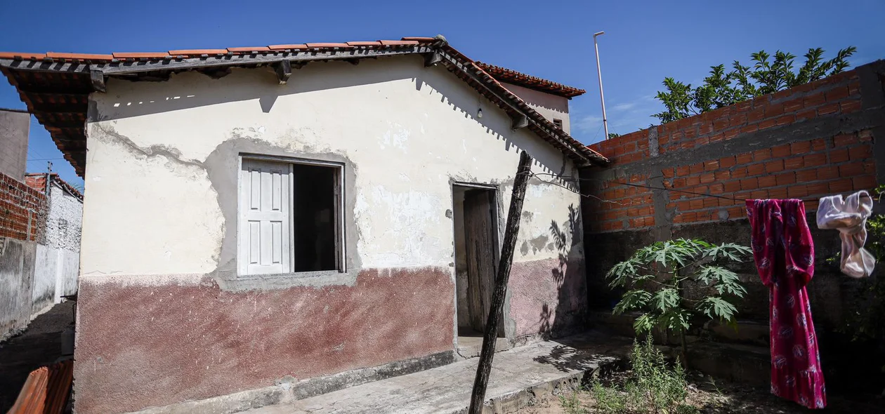 Casa onde aconteceu a tragédia