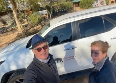Charles Sá e sua esposa, Natale Contijo